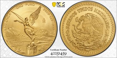2020-Mo 1/2 oz Libertad Gold MS70