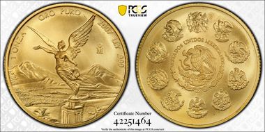 2007-Mo Onza Libertad Gold MS69