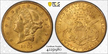 1905 $20 MS61