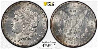 1878-CC $1 AU55