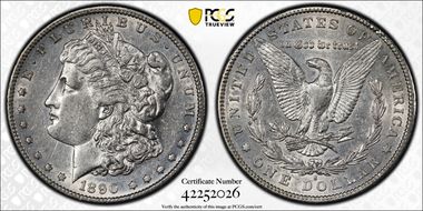 1890-S $1 AU50