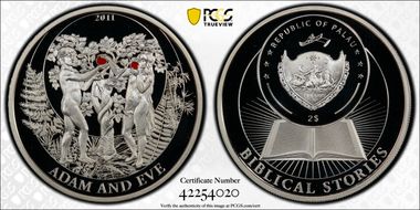 2011 $2 Adam and Eve PR70DCAM
