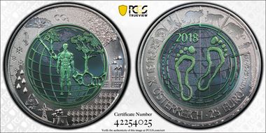 2018 € 25 Anthropocene MS70