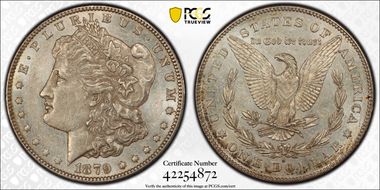 1879-S $1 VAM 6, Reverse of 1878 AU58