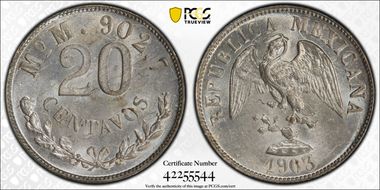 1903-Mo M 20C MS64