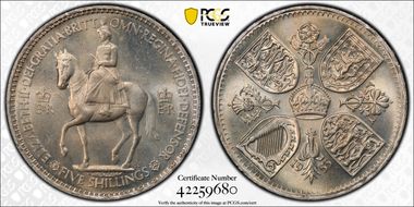 1953 Crown S-4136 Coronation MS65