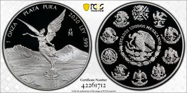 2020-Mo Onza Libertad  Ag PR69DCAM