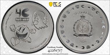 2020 $2 Pac-Man 40th Anniversary MS69