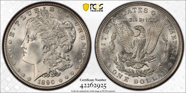 1890 $1 MS65