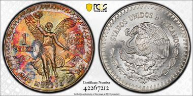 1983-Mo Onza Libertad Ag MS67