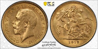 1912-S 1/2 Sov S-4009 MS63