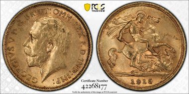 1915-S 1/2 Sov S-4009 MS63