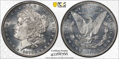 1878 7TF $1 Reverse of 1878 MS64