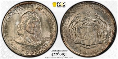 1934 50C Maryland MS66