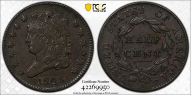 1828 1/2C 13 Stars N1BN