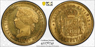 1868 Peso MS62