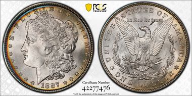 1887 $1 MS66