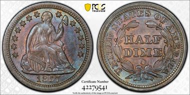 1857-O H10C AU58