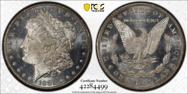 1881-CC $1 MS63PL