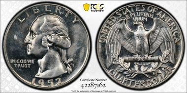 1952 25C PR62