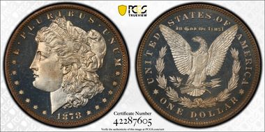 1878 7TF $1 Reverse of 1878 PR65CAM