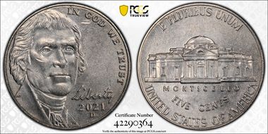 2021-D 5C Early Find AU58