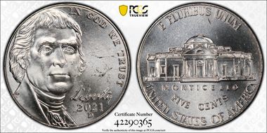 2021-D 5C Early Find MS65FS