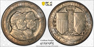 1936 50C Gettysburg AU58