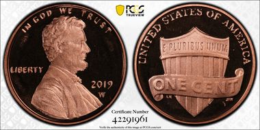 2019-W 1C Shield PR68DCAM