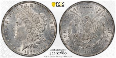 1878 7/8TF $1 Strong, VAM 37, 7/4 AU53