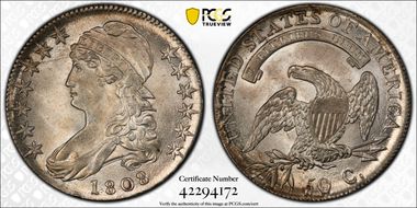 1808 50C MS63+