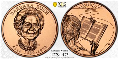 (2020) Medal Barbara Bush MS68RD