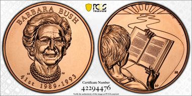 (2020) Medal Barbara Bush MS68RD