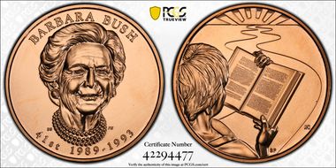 (2020) Medal Barbara Bush MS68RD
