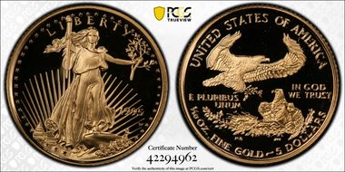 1995-W $5 Gold Eagle PR69DCAM