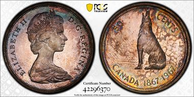 1967 50C Medal Alignment PR66CAM