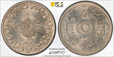 AH1293//27 (1901) 5/10 Q KM-291 MS64