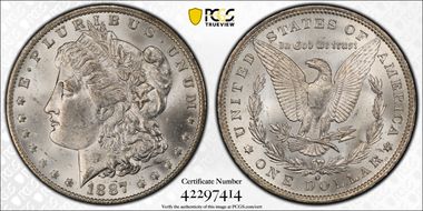 1887-O $1 MS62