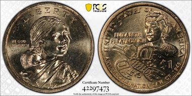 2020-D $1 Native American. Position B MS65