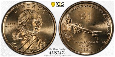 2011-D $1 Native American, Position B N1