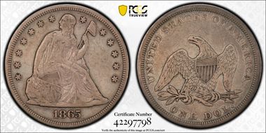 1865 $1 VF25