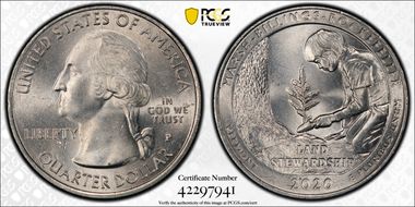 2020-P 25C Marsh-Billings-Rockefeller NP MS64