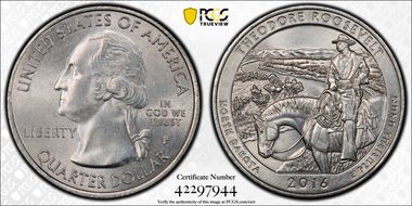 2016-P 25C Theodore Roosevelt NP MS63