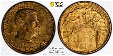 1922 G$1 Grant, Star MS65