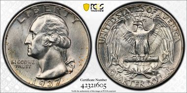 1937 25C MS66