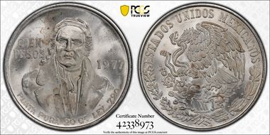 1977-Mo 100 P Low 77 KM-483.1 MS66