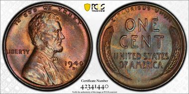 1940-D 1C MS66BN