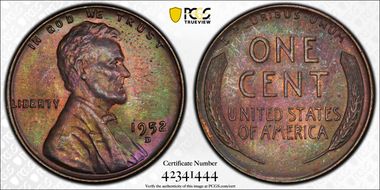1952-D 1C MS64BN