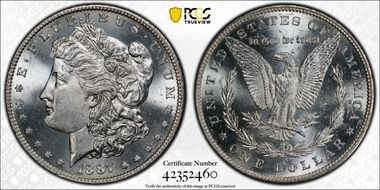 1887-S $1 MS65+ 