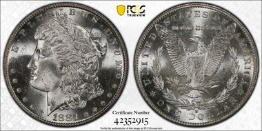 1881-S $1 MS64